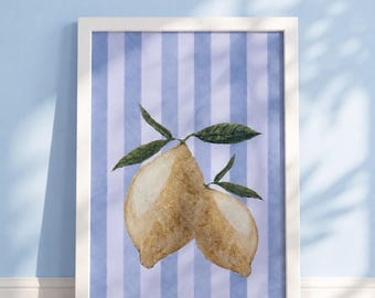 Lemon art print