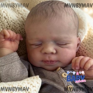 19 tums reborn babydocka helkropp silikonvinyl mjuk realistisk handgjord nyfödd konstdocka med 3D-hudvener bild 2