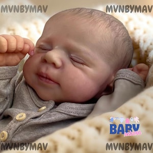 19 tums reborn babydocka helkropp silikonvinyl mjuk realistisk handgjord nyfödd konstdocka med 3D-hudvener bild 3