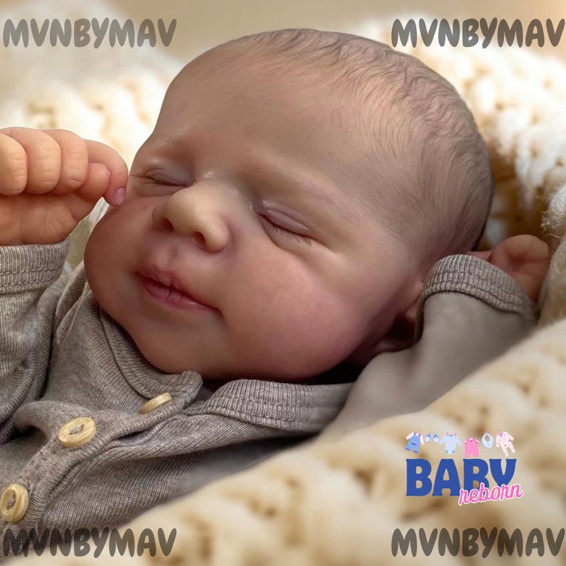 19 tums reborn babydocka helkropp silikonvinyl mjuk realistisk handgjord nyfödd konstdocka med 3D-hudvener bild 3
