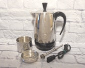 2-8 cup Farberware Superfast Electric Coffee Percolator FCP-280 Bakelite Handle,Knob,Base
