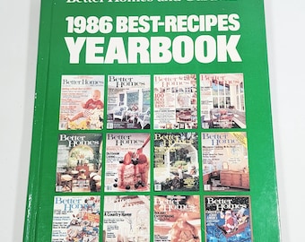 Libro de recetas del anuario de Better Homes and Gardens de 1986
