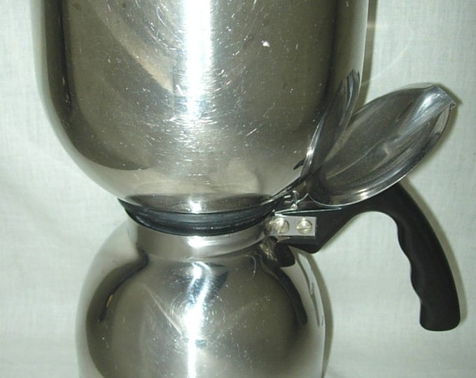 Vintage 8cup Vacuum Coffee Pot Maker Brewer & Filter Stainless Steelbakelite Nicro Cory Etsy