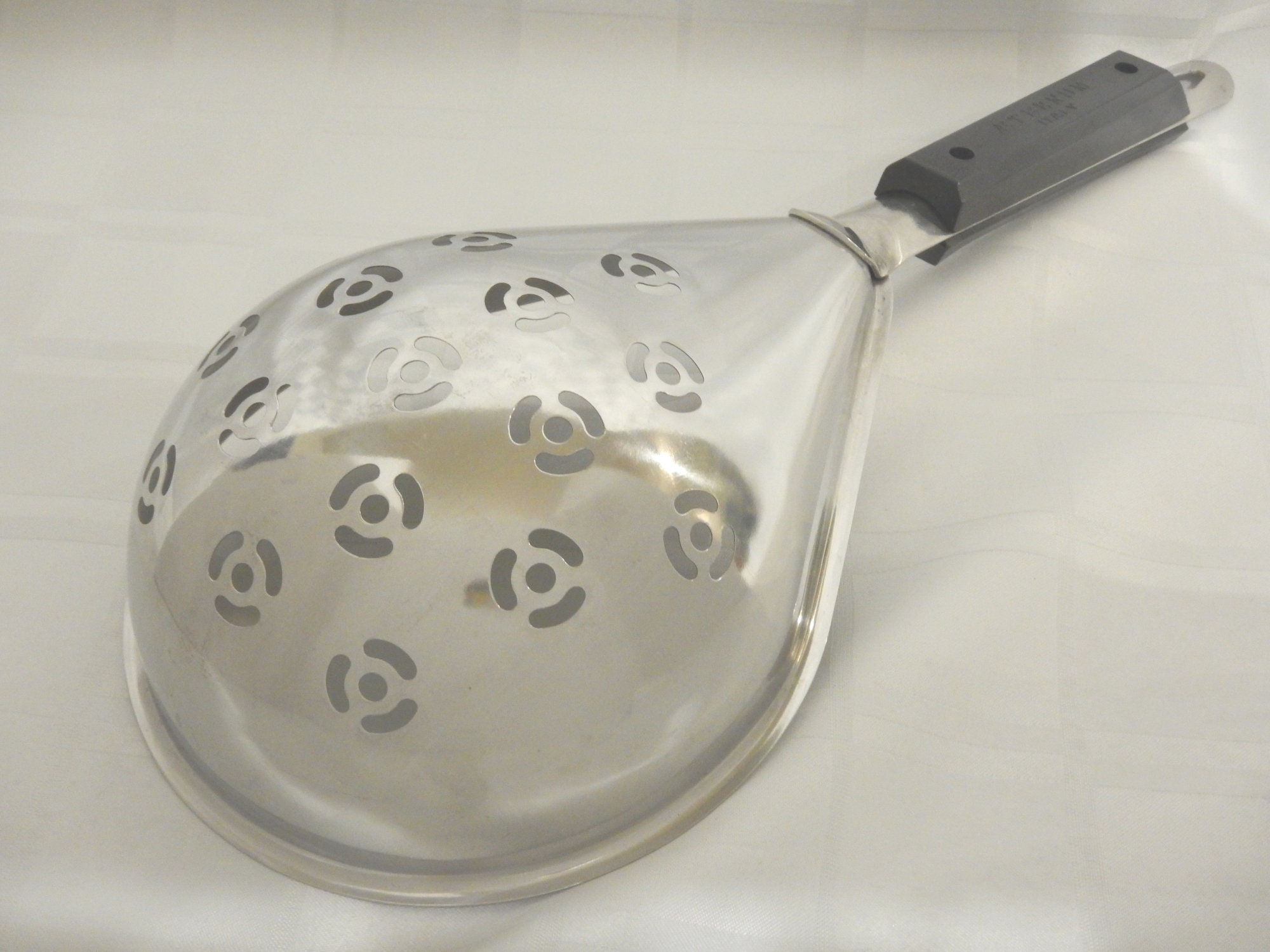 Aeternum Italy Colander Italian Pasta Scoop Strainer Stainless Etsy