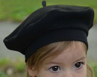 French Beret for Baby, Toddler, Children Felt Artist Art Party Kids Hats Kids Costume Photo Prop Outer Wear Baby Hat Toddler Hat Kids Hat