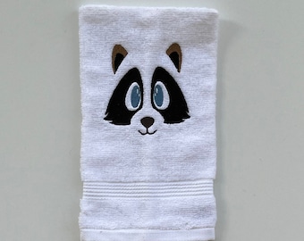 Raccoon Bathtime Buddy, Washcloth Puppet, Kids Toy, Machine Embroidered, Baby Shower Gift, Kids Bath Toy, Birthday Gift for Kids, Bath Fun