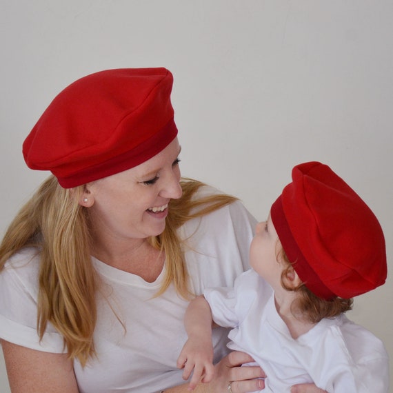 Niños rojo boina francesa elegir color fleece Navidad San Valentín invierno  bebé sombrero niño sombrero de parís fiesta de cumpleaños sombrero exterior  desgaste de la foto Prop -  México