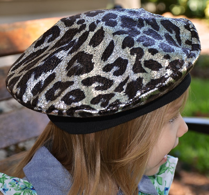 Kids French Beret Shiny Leopard Print Baby Hat Toddler Hat and Etsy