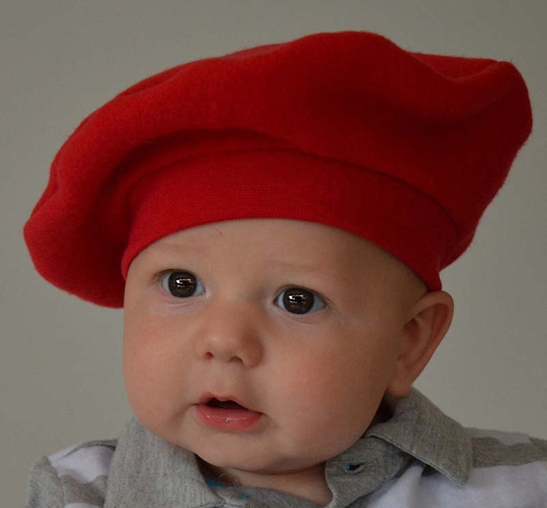 ondanks Succesvol pakket Kids French Beret Red Costume Fleece Hat Christmas Winter Baby - Etsy