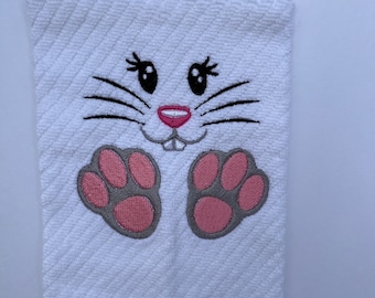 Kids Bath Time Puppet, Baby Funny Bunny Puppet, Kids Gifts, Machine Embroidered, Any Age Gift, Baby Shower Gift, Birthday Gift, Bathtub Fun
