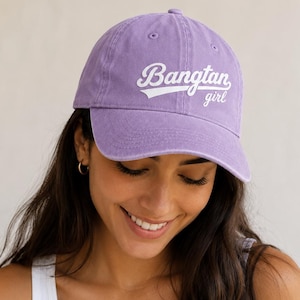 Bangtan Girl – Gorra de béisbol / Gorra para fans del Kpop, correa ajustable, estilo casual urbano