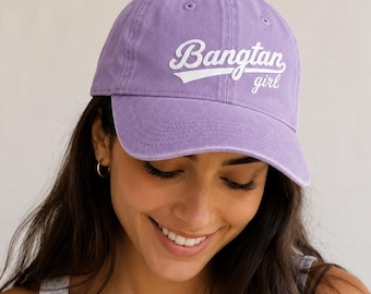 Bangtan Girl – Baseball Cap | Kpop Fan Hat, Adjustable Strap, Casual Streetwear