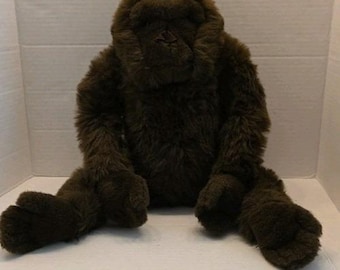 Vintage 1986 SMILE International gorilla aap pluche realistisch 18"