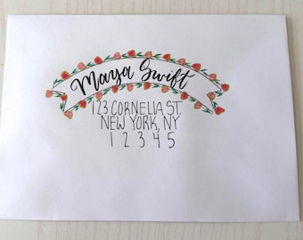 Handwritten Calligraphy Wedding Envelopes
