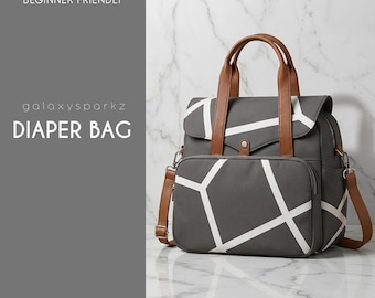 Diaper Backpack Sewing Pattern Bag Pattern Beginner Pattern | Easy Backpack Pattern | Sewing Pattern | PDF Sewing Pattern | Easy Bag Pattern