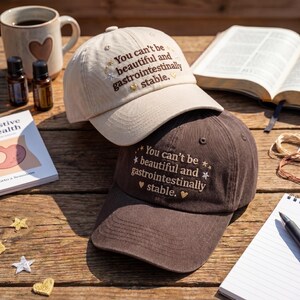 Embroidered Beautiful and Gastrointestinally Gift Hat, Funny Weird Quote Dad Cap, Sarcastic Baseball Hat, Unique Oddly Specific Gift for Her