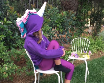 Girl Unicorn Outfit • Purple Unicorn Hoodie • Unicorn Clothes for Girls •  Unicorn Hoodie • Unicorn Birthday Girl • Unicorn Sweatshirt