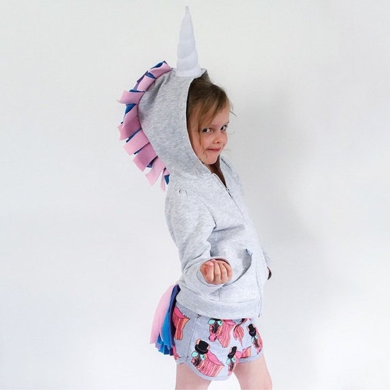 Sudadera con capucha de unicornio niña de - Etsy México
