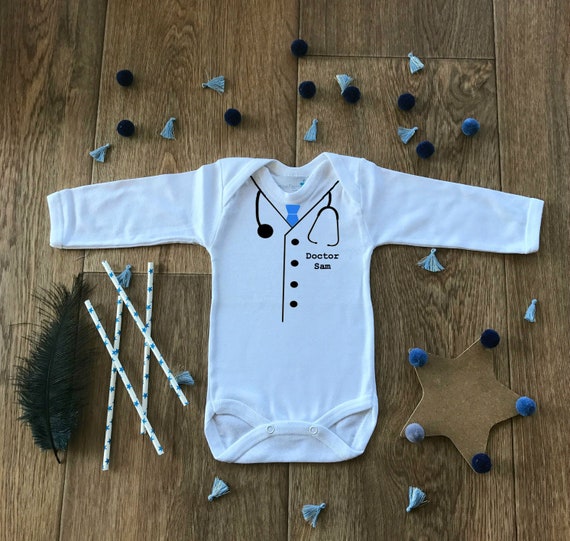 Medecin En Cadeau De Bebe Bebe Docteur Tenue Cadeau Bebe Etsy
