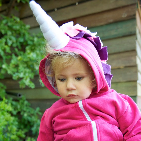 Felpa con cappuccio unicorno rosa felpa unicorno vestito | Etsy Italia