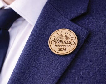 2026 Eternal Happiness Convention Wood Pins | JW Convention Lapel Pin