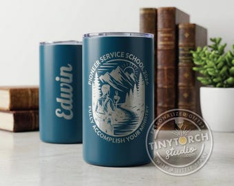 Personalized Laser Engraved 12 Oz Tumbler - 2026 Pioneer Service School Travel Mug, Drinkware