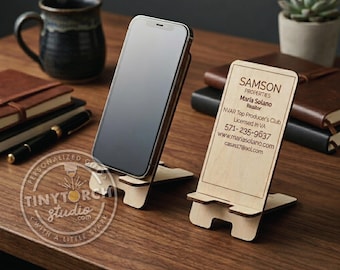 Custom Promotional Phone Holders, Personalized Natural Gift