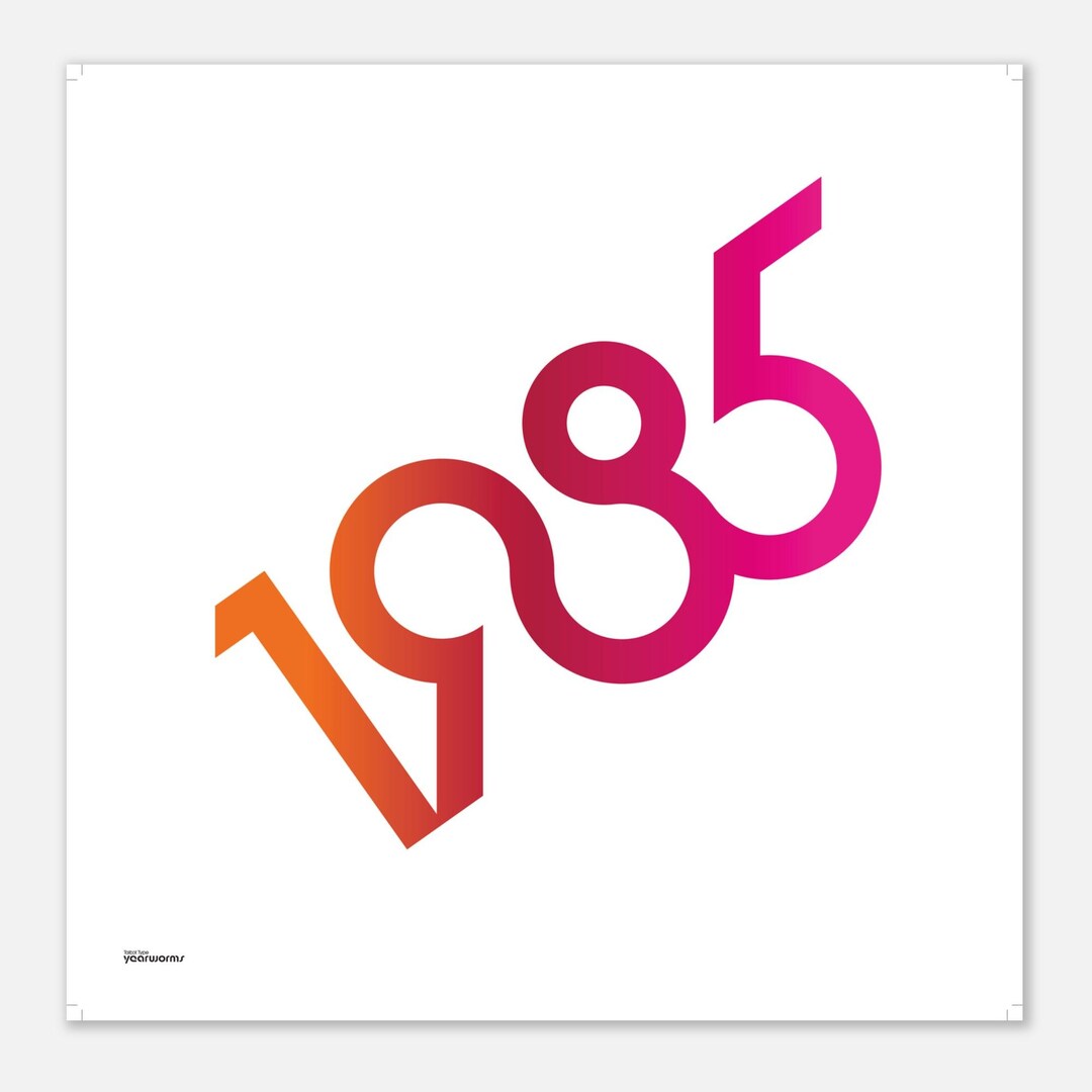 1985 Square Poster - Etsy