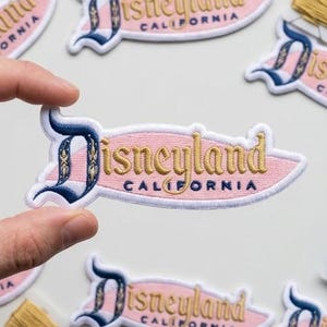 Disneyland California gestickter Aufnäher, Disneyland Logo Aufnäher zum Aufbügeln, Disney Park Patch, Jacke, Rucksack, Reisegeschenk