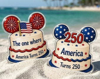 Disney America 250 Birthday Cruise Door Magnet, USA Birthday Decor, Disney Mickey 1776 2026 Stateroom Door, Patriotic Fridge Gift