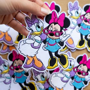 Disney Minnie Daisy Embroidered Patch, Minnie Mouse Daisy Duck Iron On Patch, Disney Character Patch, Jacket Backpack Gift