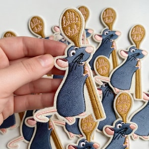 Disney Ratatouille Remy Embroidered Patch, Remy Little Chef Iron On Patch, Disney Pixar Patch, Jacket Backpack Gift