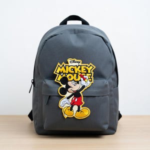 Disney Musse Pigg Broderad Tygmärke, Musse Pigg Stryk-på Tygmärke, Disney Figur Tygmärke, Jacka Ryggsäck Gåva bild 5