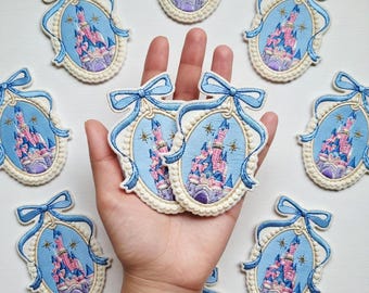 Disney Castle Embroidered Patch, Princess Castle Iron On Patch, Disneyland Patch, Disney Trip Gift For Girls, Jacket Backpack Hat Patch