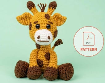 Chubby Giraffe Amigurumi | Spotted Safari DIY | Chunky Jungle Plushie | Nursery Decor Soft Toy | Beginner Digital PDF Pattern