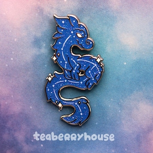 Celestial Dragon | World of Warcraft inspired | Constellation Stars | Year of the Dragon | Glitter | Enamel Pin