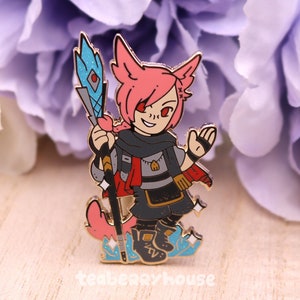 G&#39;raha Tia Chibi Hero FFXIV inspired Fanart