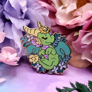 Little Dreaming Dragon Ysera WoW Fanart hard enamel pin