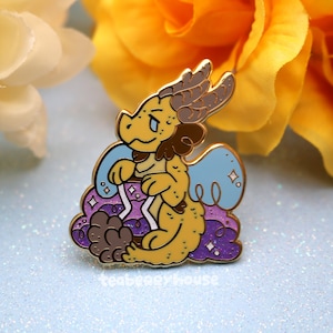 Nozdormu Baby Time Aspect Dragon | Dragonflight World of Warcraft Fanart | Enamel Pin