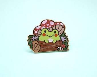 WaldPilz Frosch Emaille Pin