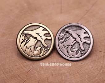 Warlock Class Pin | MMORPG DND Icons | World of Warcraft Fanart | Enamel Pin