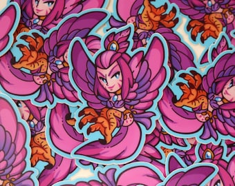 Harpy Monster Girl World of Warcraft fanart | Waterproof Vinyl Sticker