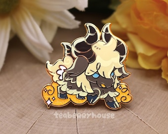 Niuzao the Black Ox | Little August Celestial | World of Warcraft Fanart | Glitter | Enamel Pin
