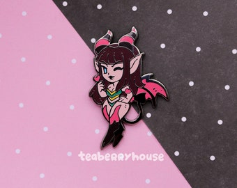 Succubus Warlock Minion Monster Girl | World of Warcraft Fanart | Enamel Pin