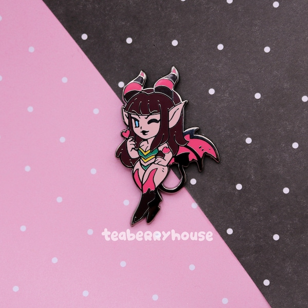 Succubus Hexenmeister Minion Monster Girl | World of Warcraft-Fanart | Emaille Pin