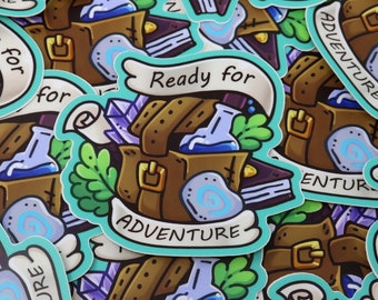 Ready for Adventure | World of Warcraft | Traveler's Backpack | Waterproof Vinyl Sticker