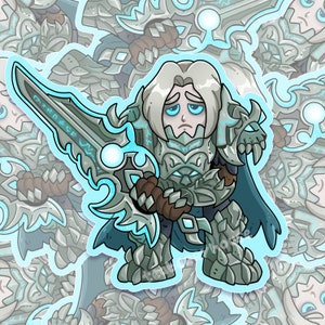 Anduin the Fallen King | World of Warcraft fanart | vinyl sticker | Waterproof & UV resistant