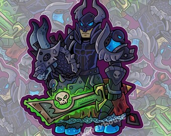 Darion Morgraine | World of Warcraft fanart | Waterproof Vinyl Sticker