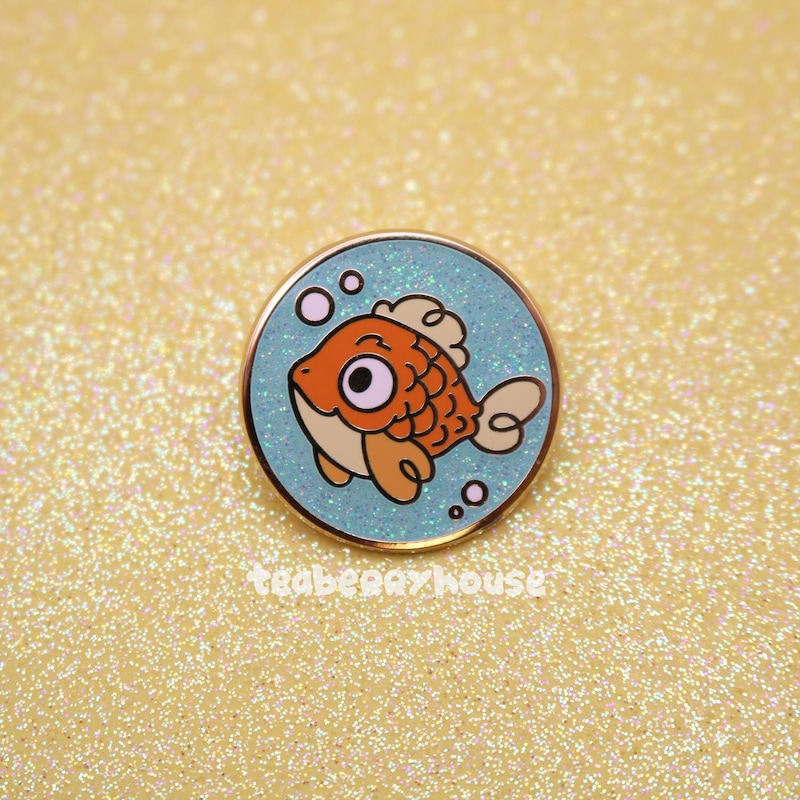 Goldfish Pin - Etsy