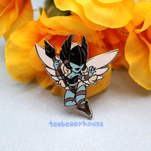 Val&#39;kyr Monster Girl | WotLK Classic World of Warcraft Fanart | Enamel Pin